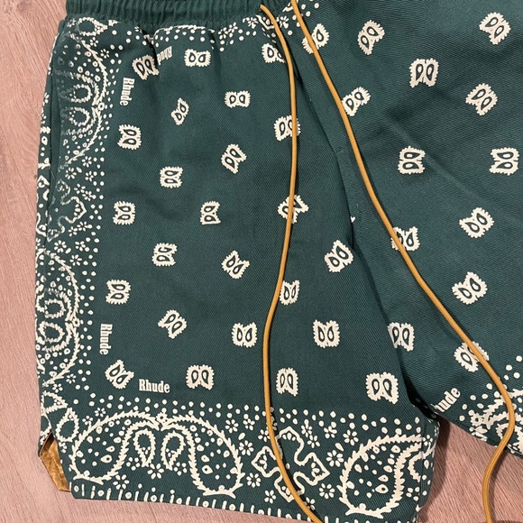 Rhude Paisely Bandana Print Drawstring Shorts Small - Picture 5 of 9